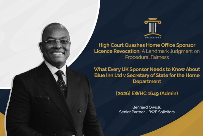 High Court Quashes Home Office Sponsor Licence Revocation
