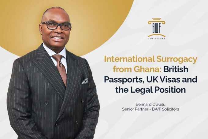 International Surrogacy from Ghana: British Passports, UK Visas and the Legal Position